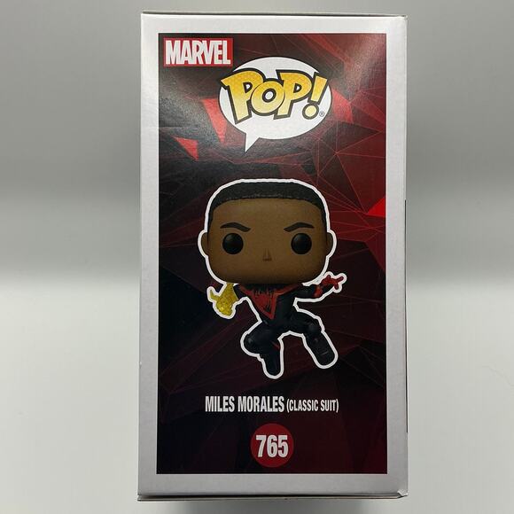 Funko Pop - Spider Man Vinyl Figure - Miles Morales (Classic Suit) 765 (Chase) - Picture 4 of 6